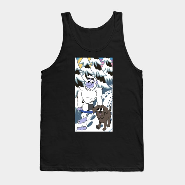 Yeti Walking the Dog Tank Top by JennaBunnies